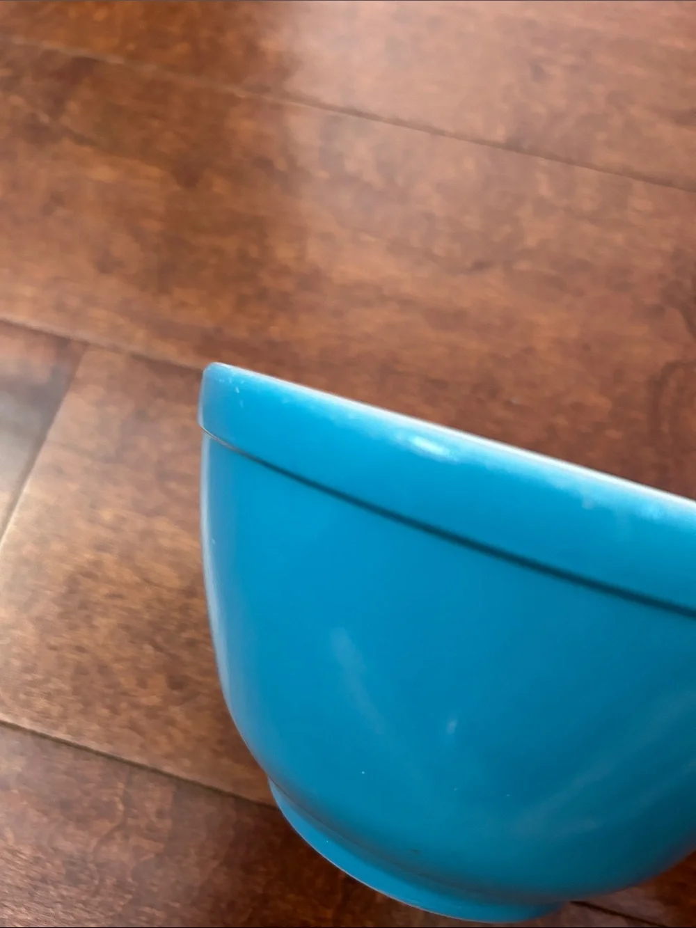 Vintage Pyrex Turquoise Ceramic Bowl
